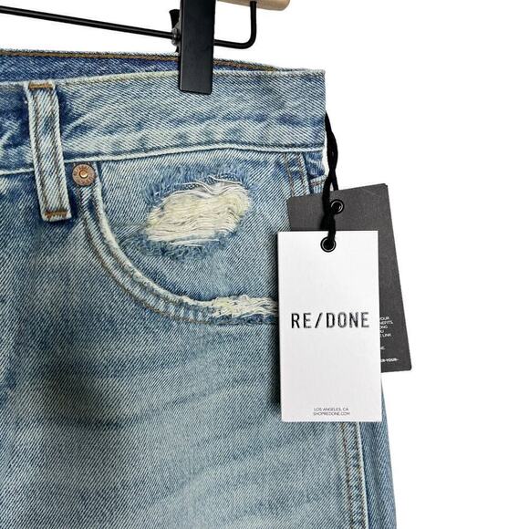 New Women’s RE/DONE Mid Rise Split Skirt Size 26 - Picture 3 of 12